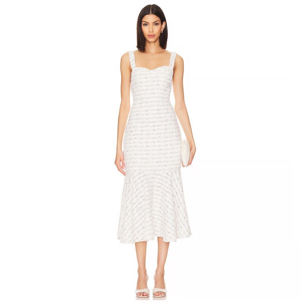Misa Elke Dress Winter White Size S